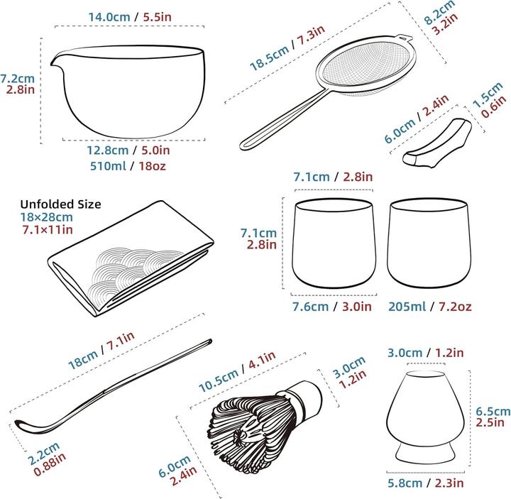 Actual product image Teanagoo Matcha tea set