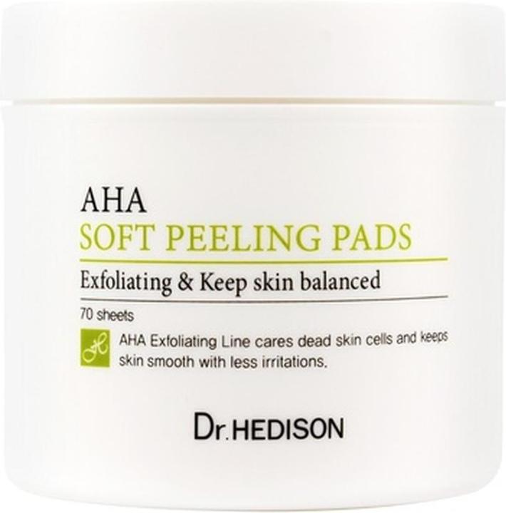 Image du produit Dr.Hedison Drhedisonaha Soft Peeling Pads Exfoliating Eye Pads 70 Pieces (en anglais) (Exfoliant nettoyant)