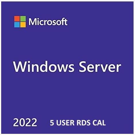 Produktbild Lenovo Windows Server 2022 RDS User CAL 5 Pack, ML ROK (5 User, unbegrenzt)