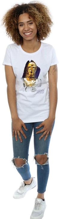 Actual product image Star Wars Womens/Ladies The Last Jedi C-3PO Brushed Cotton T-Shirt (XXL)