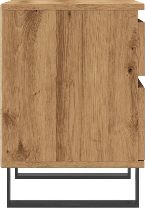 Produktbild VidaXL Nachttisch Stauraum Nachtschrank Nachtkommode Nachtkonsole Artisan-Eiche (40 x 35 x 50 cm)