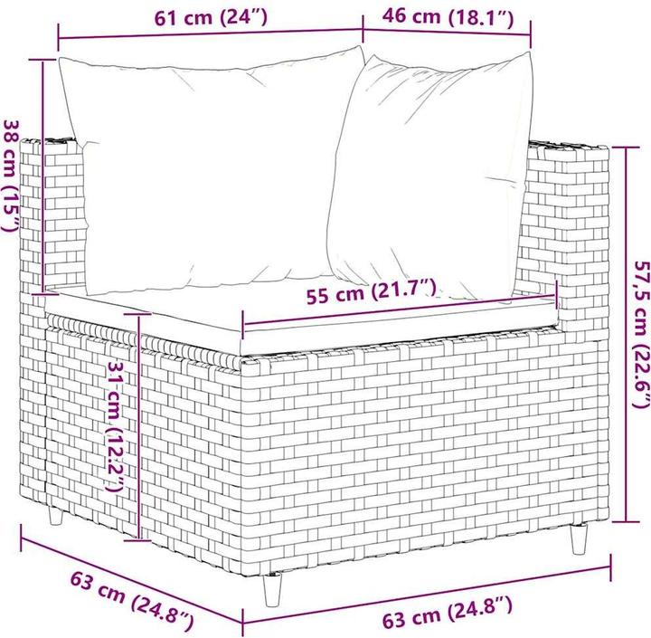 Produktbild vidaXL Sofia