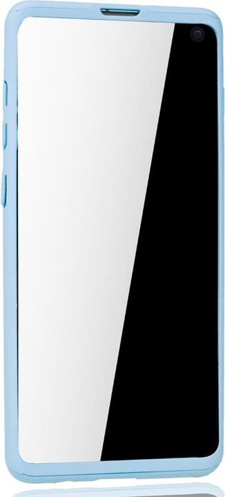 Produktbild König Design Hülle Handy Schutz für Samsung Galaxy S10 Full Case Cover Displayschutz 360 Blau (Samsung Galaxy S10+)