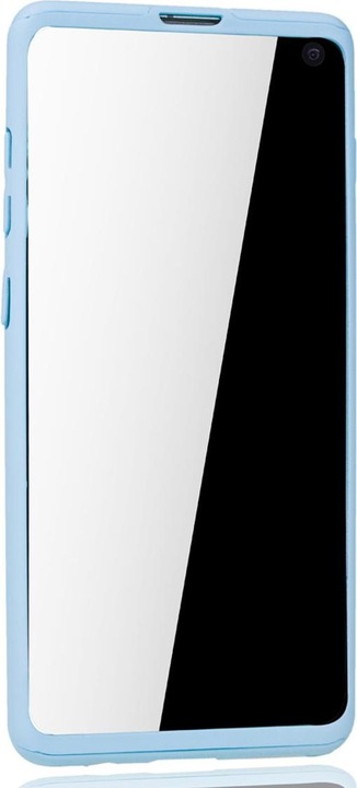 Actual product image König Design Case Mobile Protection for Samsung Galaxy S10 Full Case Cover Screen Protector 360 Blue (Samsung Galaxy S10+)