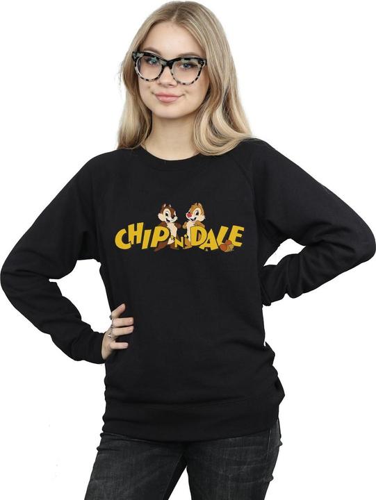 Actual product image Disney Womens/Ladies Chip And Dale Character Logo Sweatshirt (M)