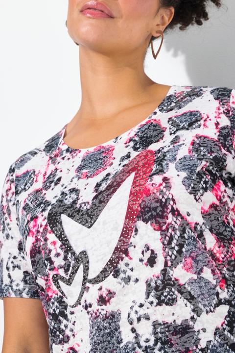 Image du produit Miamoda T-Shirt, Schlangenmuster, HERZ-Motiv (58)
