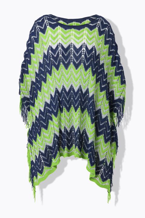 Produktbild Miamoda Poncho, oversized, Zackenstrick mit Glitzer (42, 44, 46, 48)