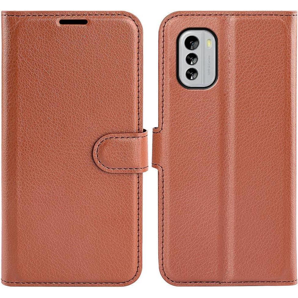 Cover-Discount Nokia G60 - Leder Etui Hülle braun (Nokia G60), Smartphone Hülle, Braun