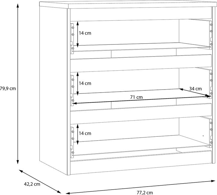 Produktbild Lipo Zoro (77.20 x 42.20 x 79.90 cm)
