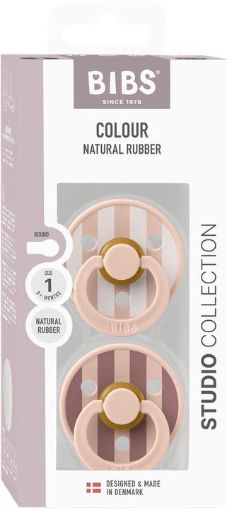 Produktbild Bibs - Pacifier Studio Colour 2 PACK Block Latex - Blush Mix - Size 1 (2x, 0 - 6 Monate)