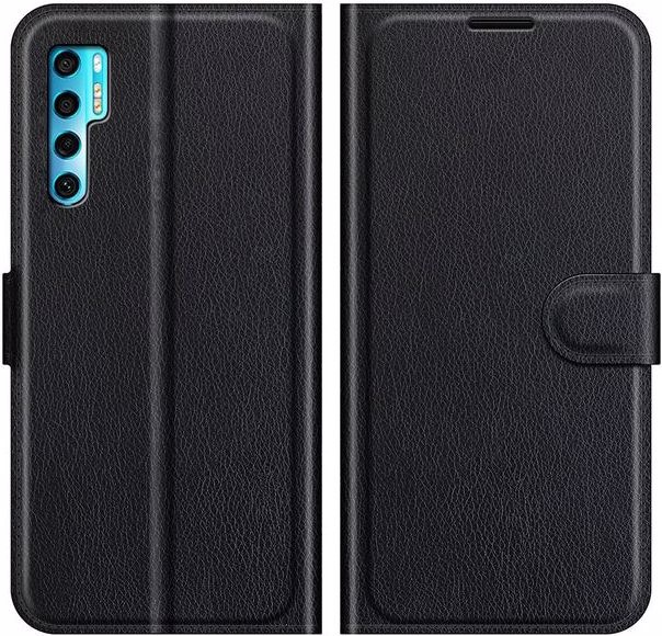 Produktbild MU Classic Litchi Leder Bookcover Series (TCL 20 Pro 5G)