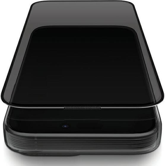 Actual product image Uniq Optix Privacy iPhone 15 6.1" prywatyzujące szkło hartowane z aplikatorem (1 pcs., Apple iPhone 14 Pro, Apple iPhone 15)