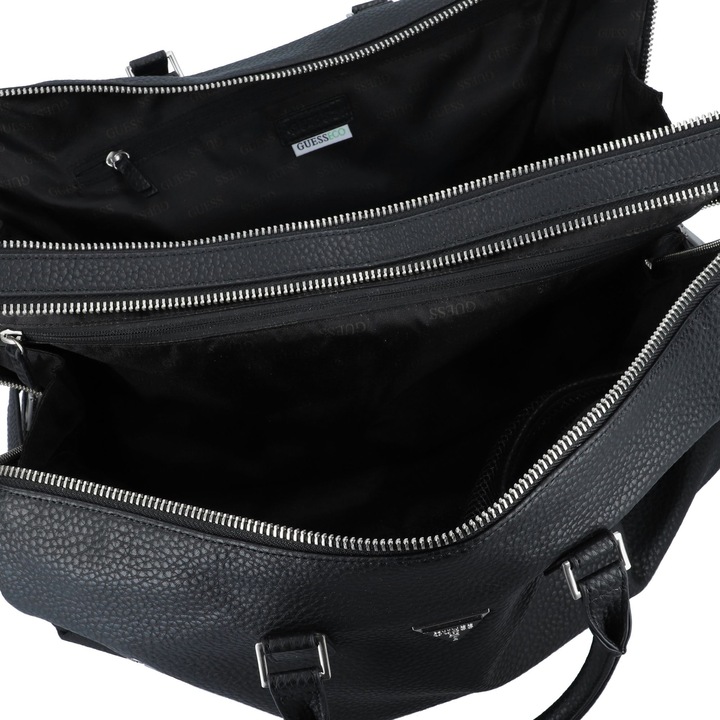 Produktbild Guess Torino - Duffle Bag, Schwarze Lederoptik (32 l)