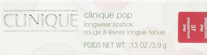 Actual product image Clinique Pop Longwear Lipstick Peppermint Pop - Satin 3.9g (Peppermint Pop)