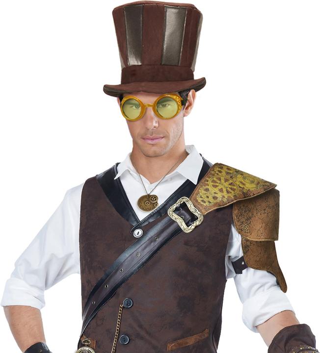 Produktbild Widmann Goldene Steampunk Fliegerbrille