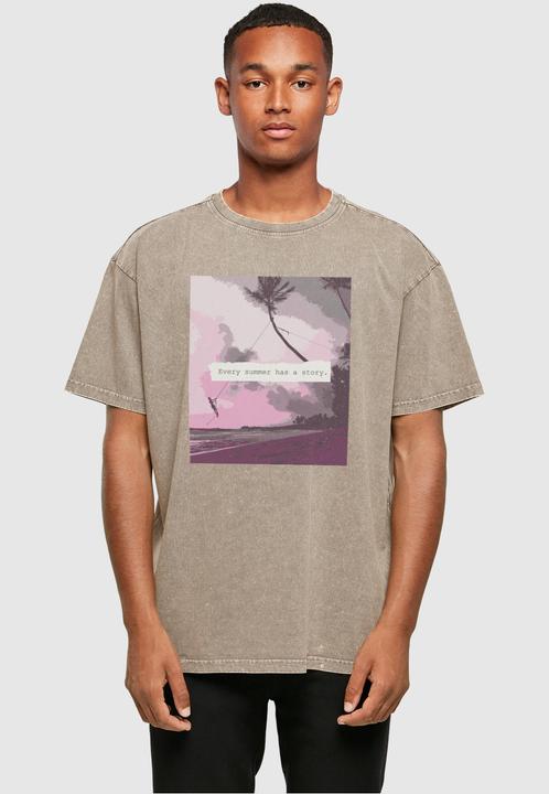 Produktbild Merchcode Summer - Every summer has a story Acid Washed Oversize Tee - 116329 (L)