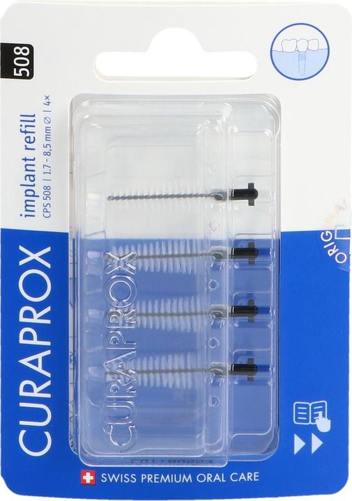 Produktbild Curaprox CPS 508 Implant refill 4x schw (4 x, 4 mm)