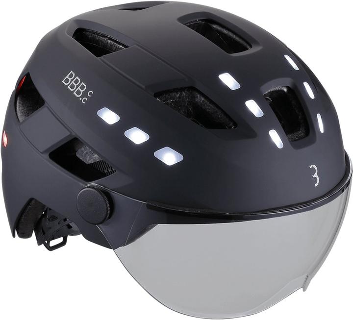 BBB Helmet District LED Faceshield unisize (54 - 60 cm)