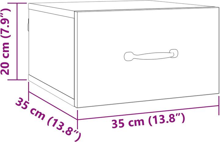 Immagine prodotto vidaXL Nachttisch (35 x 20 x 35 cm)