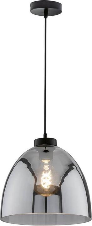 Actual product image Fischer & Honsel Honsel pendant light Ren - sand black/smoke coloured glass (60905) (E27, 60905 lm)