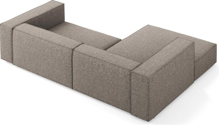 Actual product image Cosmopolitan Design Left Corner Sofa, "Arendal", 3 Seats, Grey, 224x166x70 Made in Europe (Corner sofa)