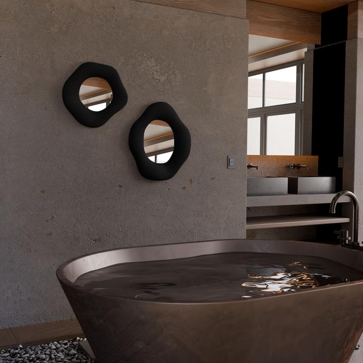 Produktbild Hanah Home Wabi Lune Decorative Mirror Set 2 Pieces (45 x 45 cm)