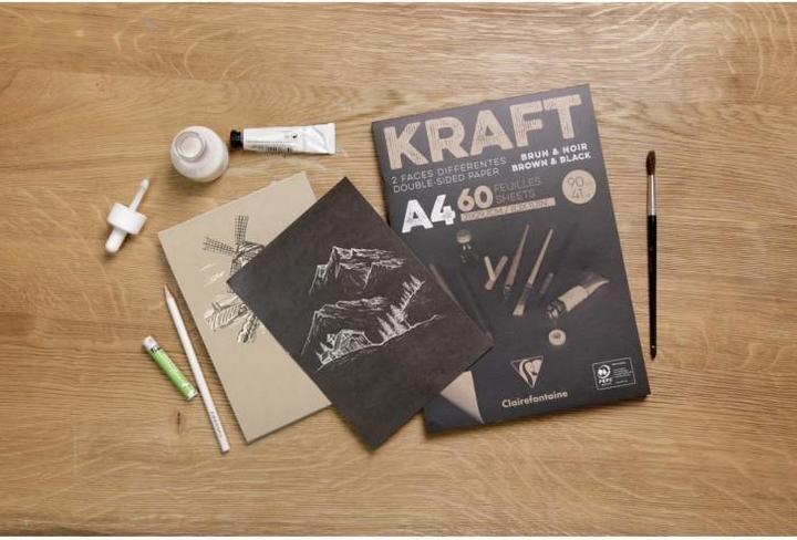 Actual product image Clairefontaine Block kraft paper A5 (90 g/m², 1 x)