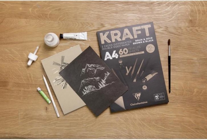 Produktbild Clairefontaine Block Kraftpapier A5 (90 g/m², 1 x)