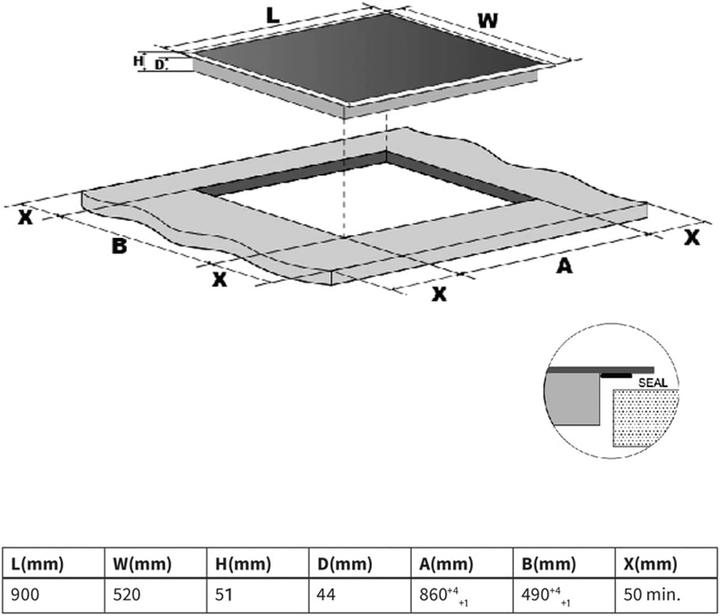 Actual product image Kkt kolbe Hob glass ceramic