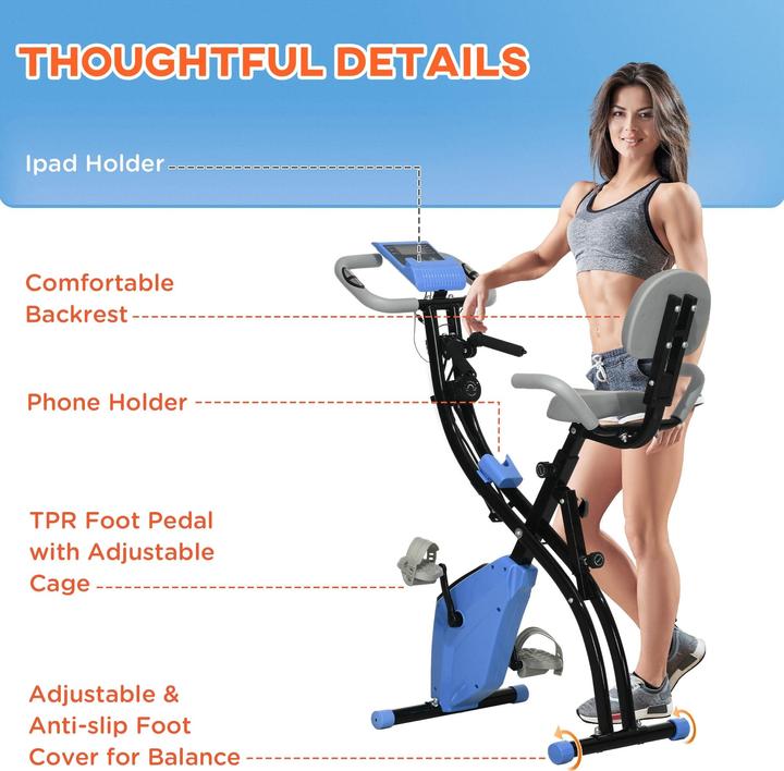 Actual product image Homcom Bike trainer with LCD display