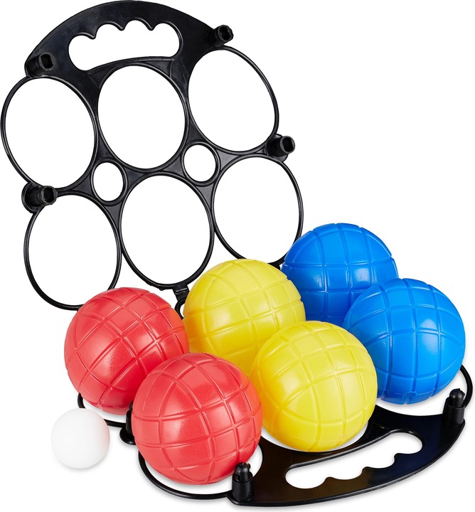 Actual product image Relaxdays Boules Set with 6 Balls (6 x, 70 mm)