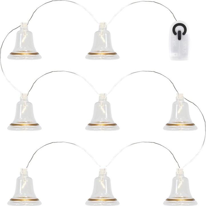 Sirius Guirlande lumineuse de Noël Cloche Tiffany, 8 × lampes (1.05 m)