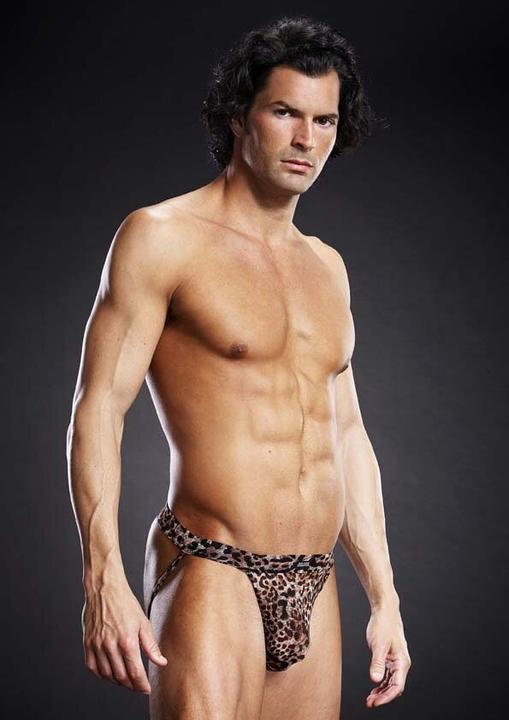 Actual product image Blue Line Jock Strap Leopard (S, M)