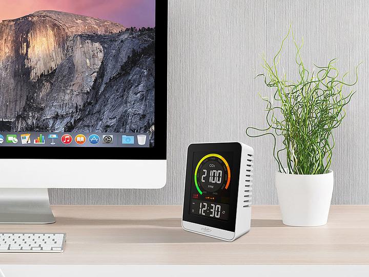 Immagine prodotto Infactory Misuratore di CO2 digitale con temperatura, umidità, orologio e sveglia