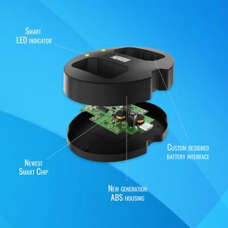 Actual product image Newell SDC-USB two-channel charger for LP-E17 batteries (Camera battery charger)