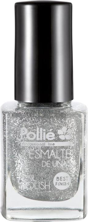 Actual product image Caso Eurostil Nail Polish with Silver Glitter 12ml (Purpurina)
