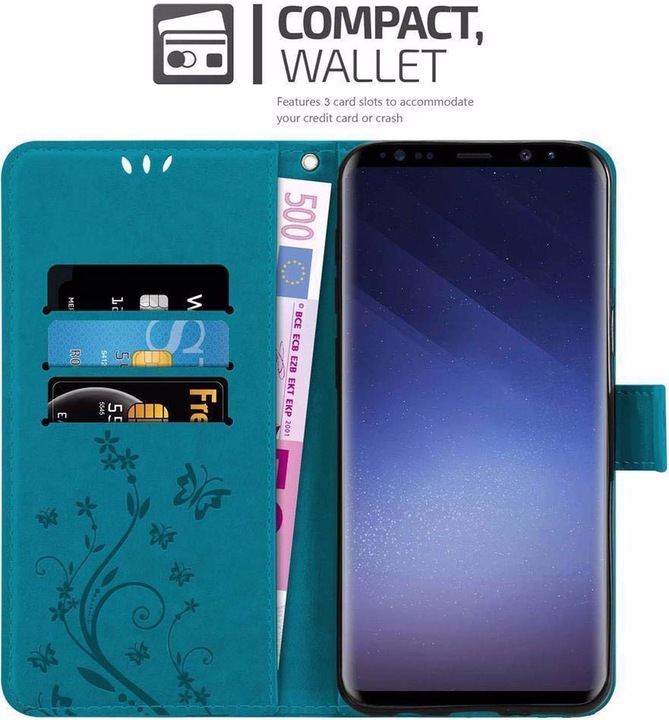 Produktbild Cadorabo Flower Book Cover (Samsung Galaxy S9)