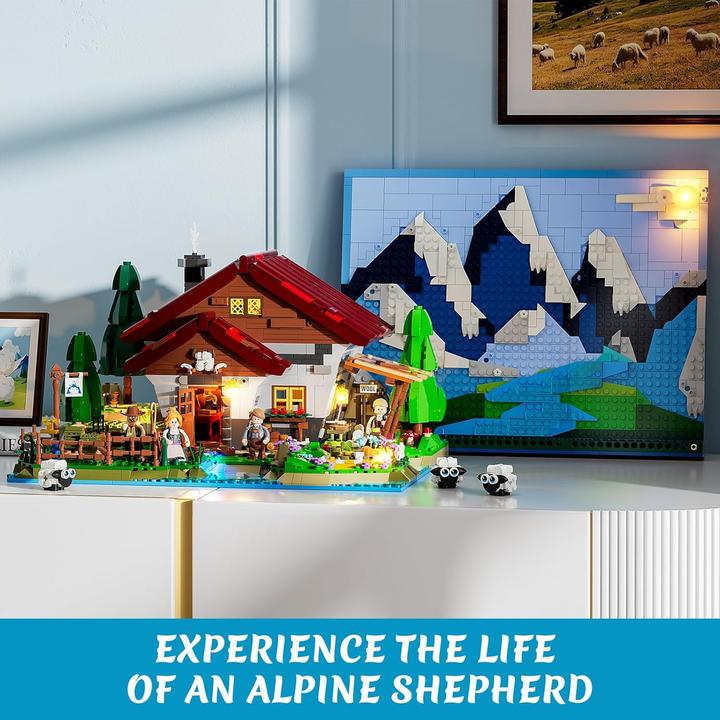Actual product image Lumibricks Schäferhütte in den Alpen