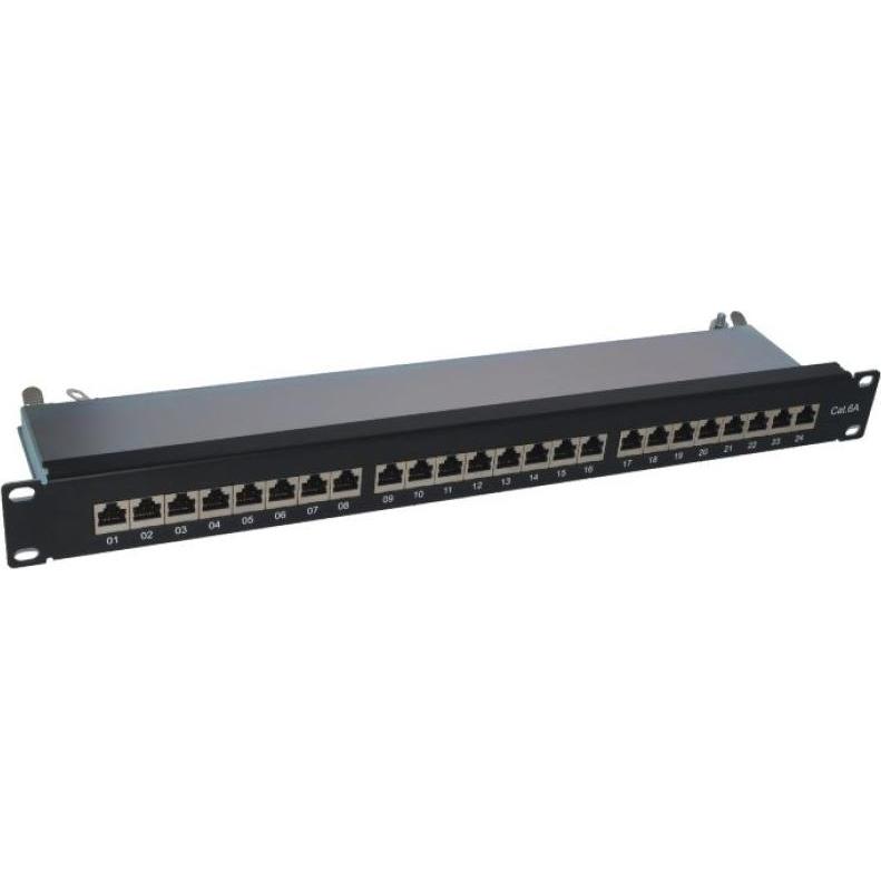 Alantec 040 Patch Panel 1U, Server Zubehör, Schwarz