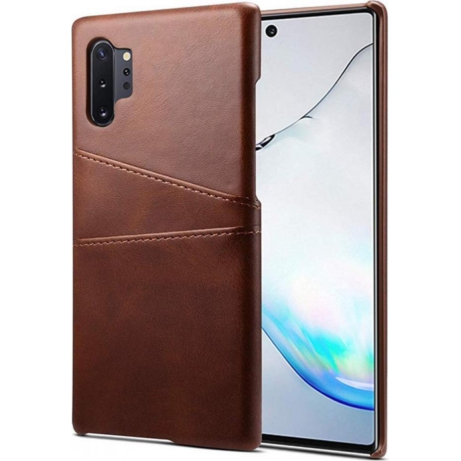 Thumbnail - Screenguard Samsung Galaxy Note10+ CardCaddy Leder Backcase mit Kartenfächern (Samsung Galaxy Note 10+), Smartphone Hüll...
