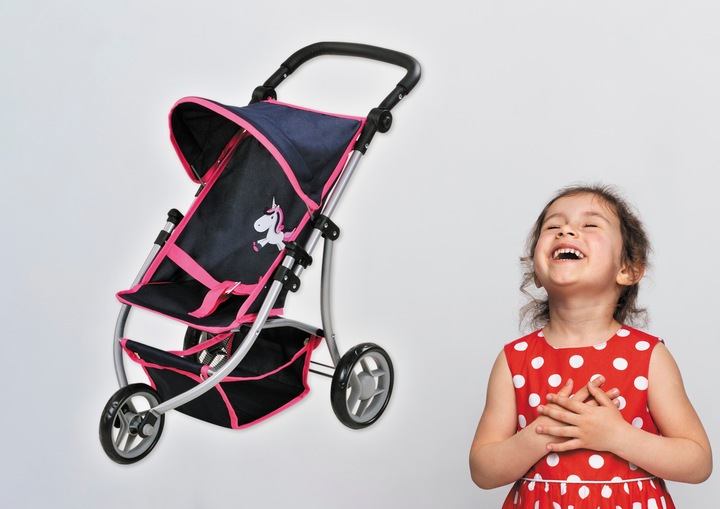 Produktbild Knorrtoys Puppenbuggy Jogger Lio - UMA. Das Einhorn blue