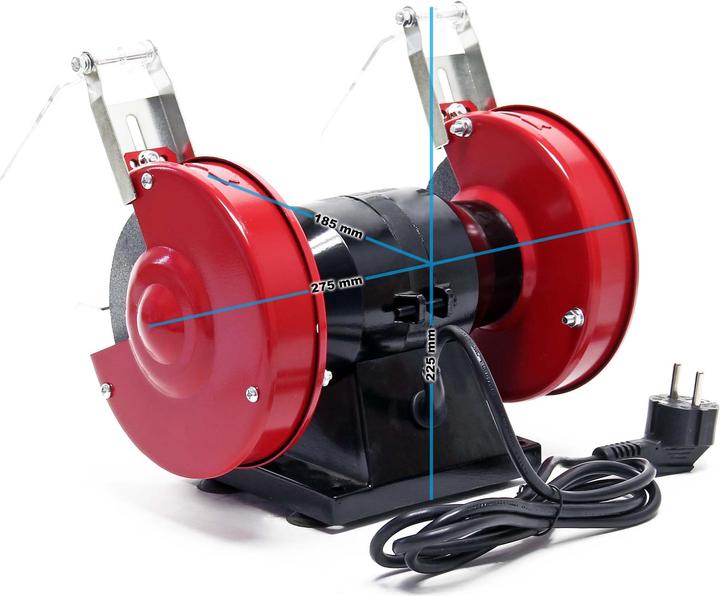 Produktbild Wiltec Doppelschleifmaschine 120W Ø125mm Doppelschleifer Schleifer Schleifgerät