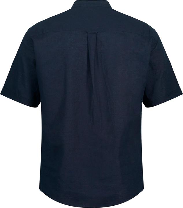 Actual product image JP1880 Shirt, short-sleeved, linen blend, stand-up collar, modern fit (L)