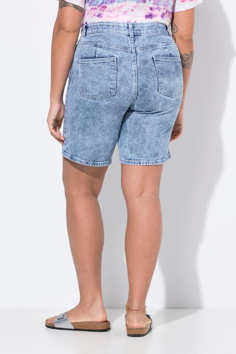Image du produit Angel of Style Jeans-Shorts, Glitzersteinchen-Stern, 5-Pocket (52)
