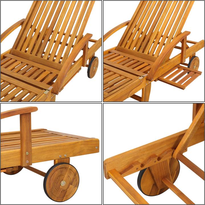 Actual product image Casaria Sun lounger (195.50 cm)