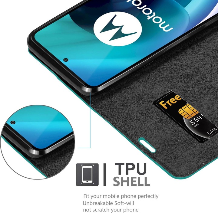 Produktbild Cadorabo Book Invis. Magnet Hülle (Motorola Moto G71 5G)