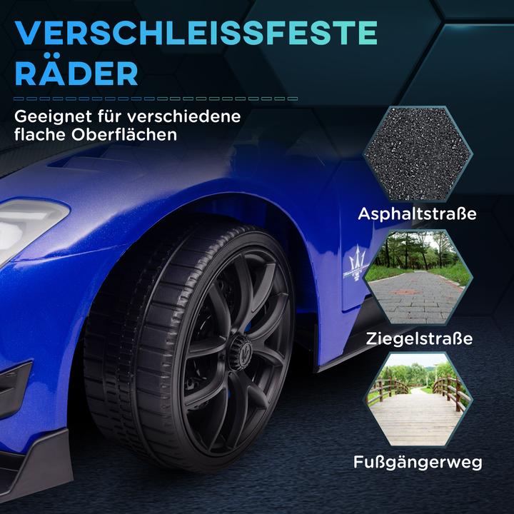 Actual product image Aiyaplay Kinder Elektroauto Kunststoff, Metall Blau (12 V)