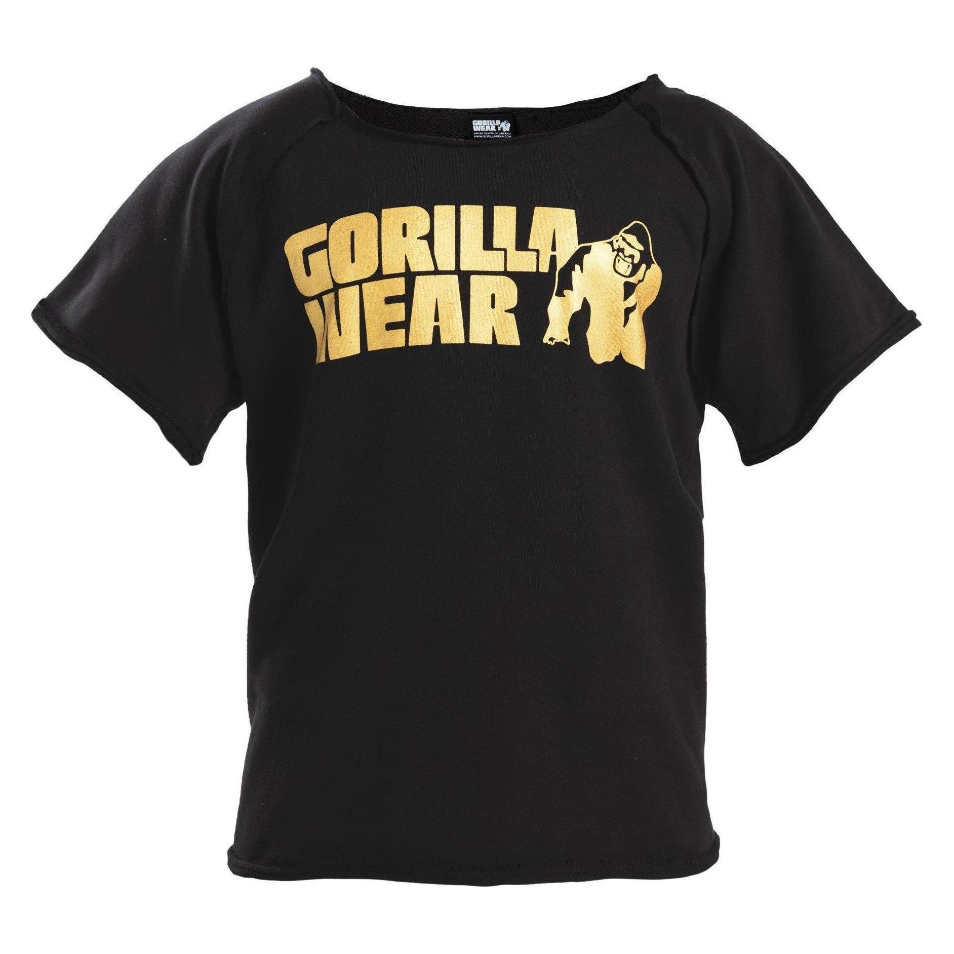 Gorilla Wear, Herren, Sportshirt, Classic (L), Gold, Schwarz, L