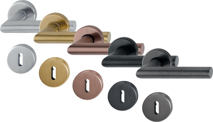 Actual product image Hoppe Handle set E1400Z/E42KV/E42KVS Amsterdam SecuSan (Door set)