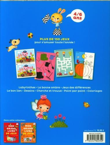 Image du produit Mon grand livre de jeux pour toute l'année! 4-6 ans (Français, Giordano Marzia, Nicolle Isabelle, 2023)